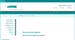 Desktop Screenshot of gourmets-for-nature.de