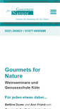 Mobile Screenshot of gourmets-for-nature.de